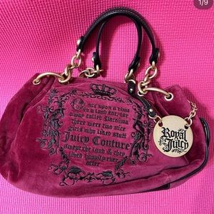 NWOT Vintage Juicy Burgundy Velour Purse